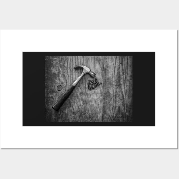 Hammer and nails Wall Art by yackers1